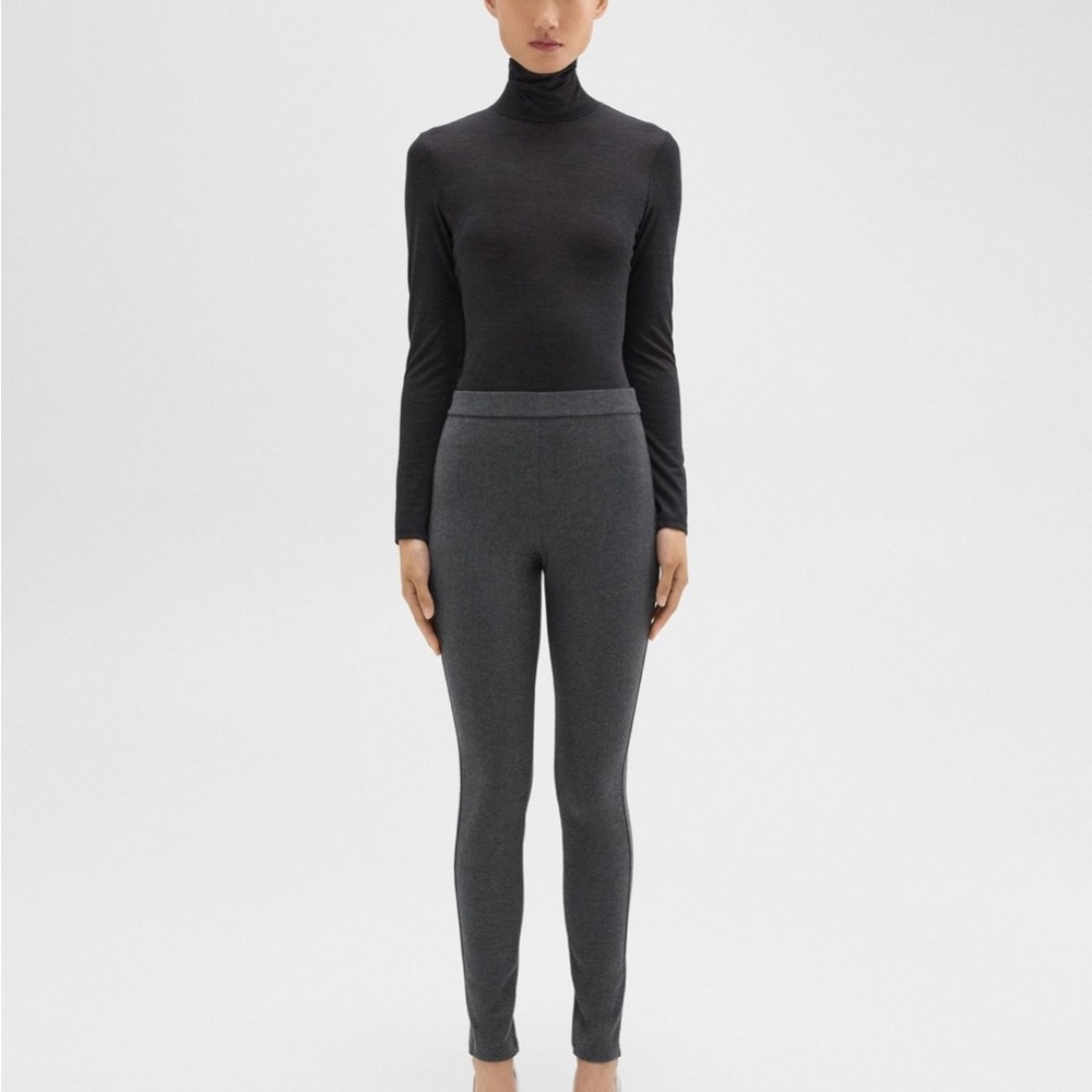 Theory High-Waist Legging in Stretch Flannel